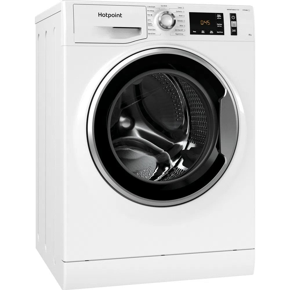 Hotpoint NM11946WSAUKN 9kg 1400 Spin Washing Machine White | Atlantic Electrics - 39478029222111 