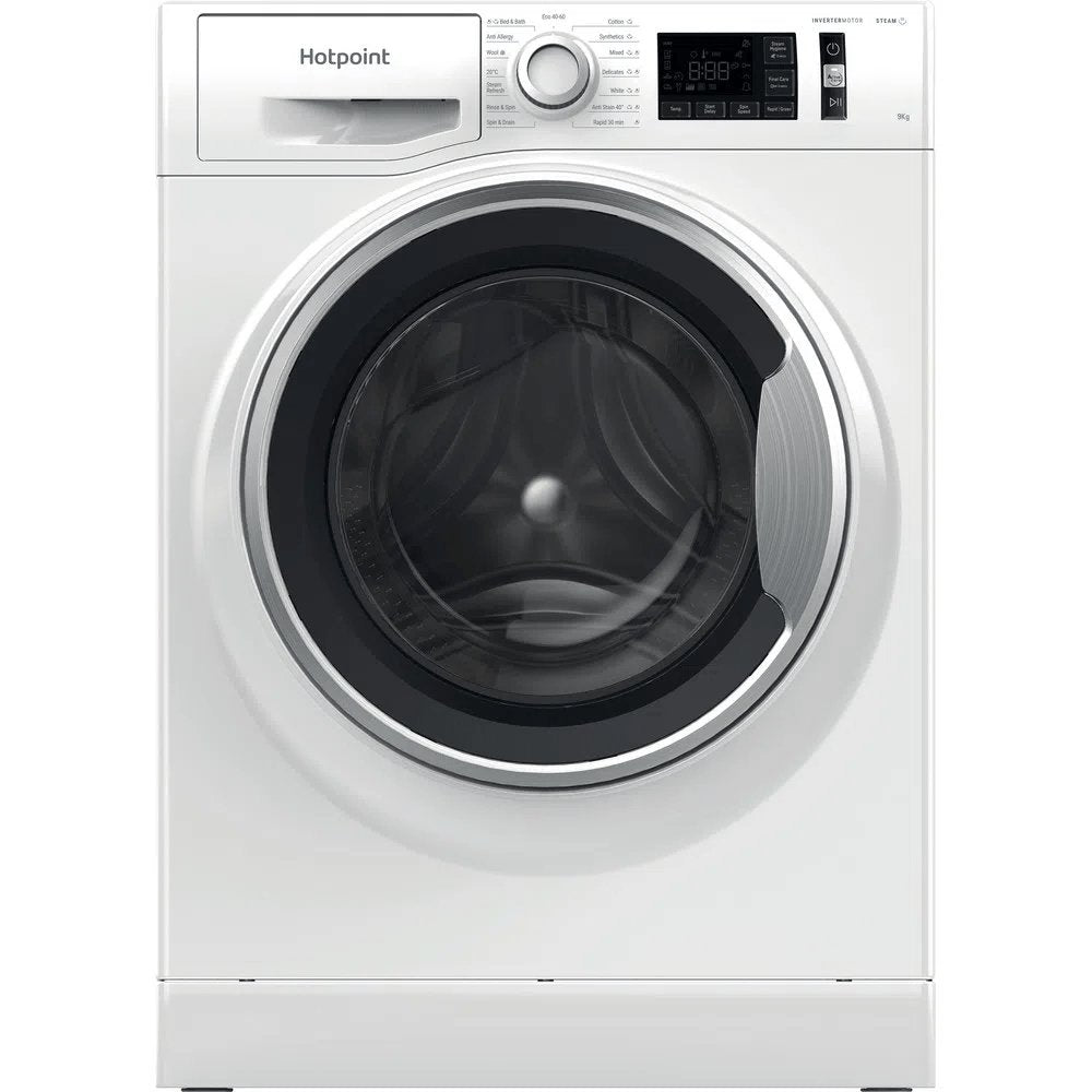 Hotpoint NM11946WSAUKN 9kg 1400 Spin Washing Machine White | Atlantic Electrics - 39478029156575 