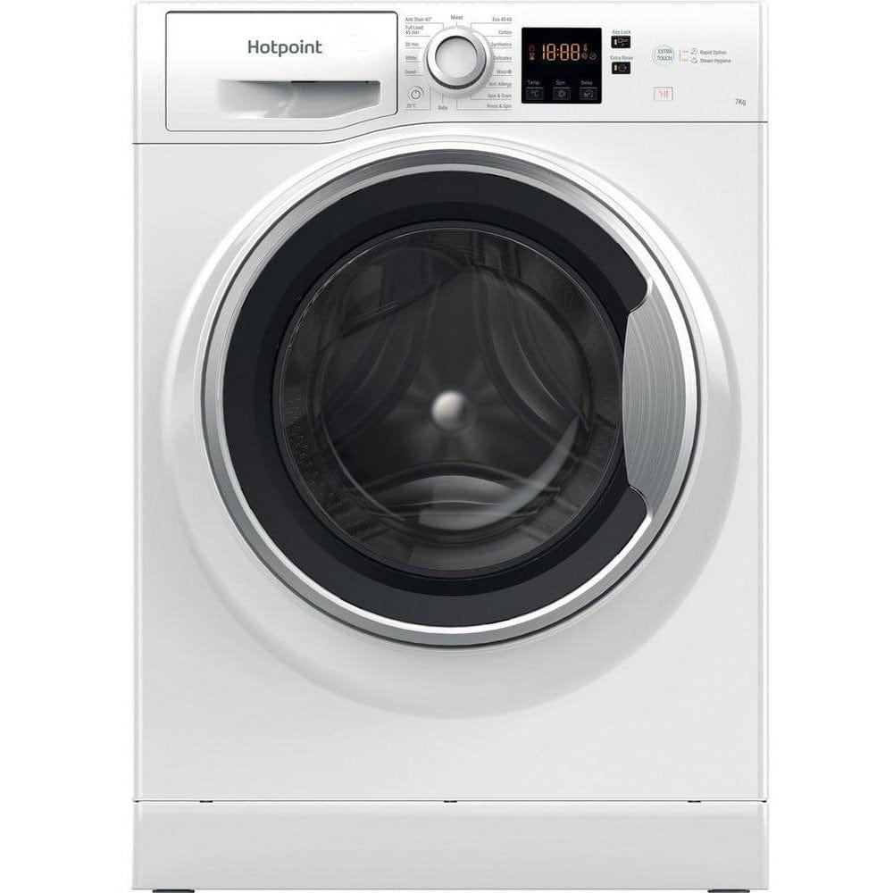 Hotpoint NSWE743UWSUKN 1400 Spin, 7kg Washing Machine - White | Atlantic Electrics