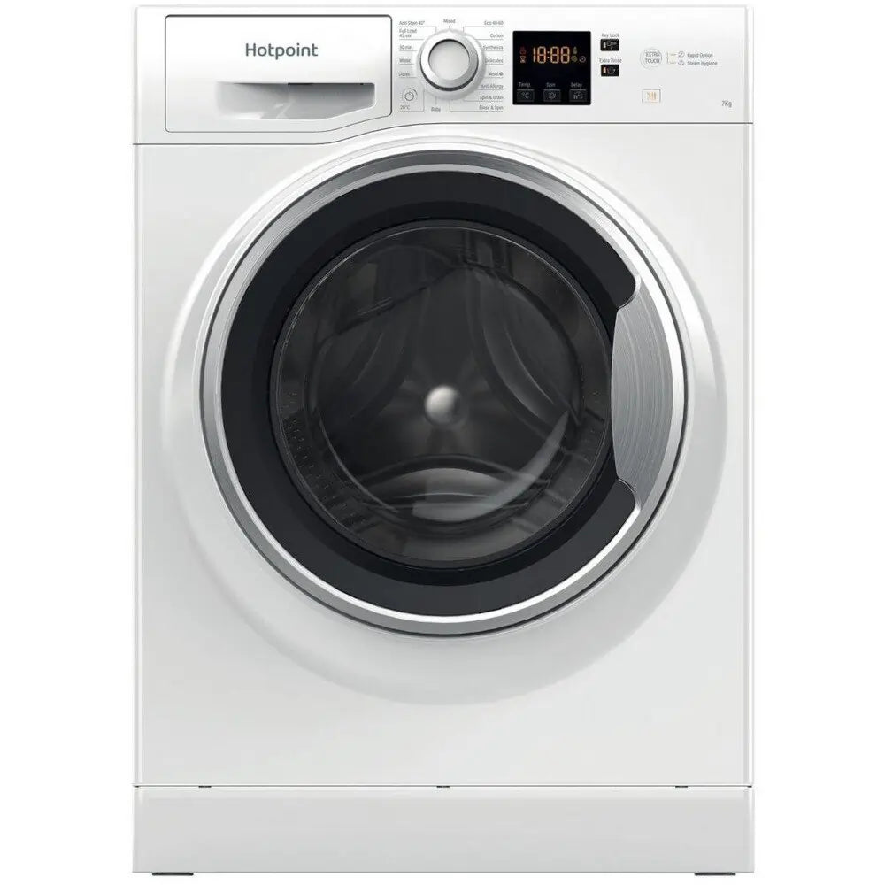 Hotpoint NSWE745CWSUK 7kg 1400 Spin Washing Machine - White - Atlantic Electrics - 40157509681375 