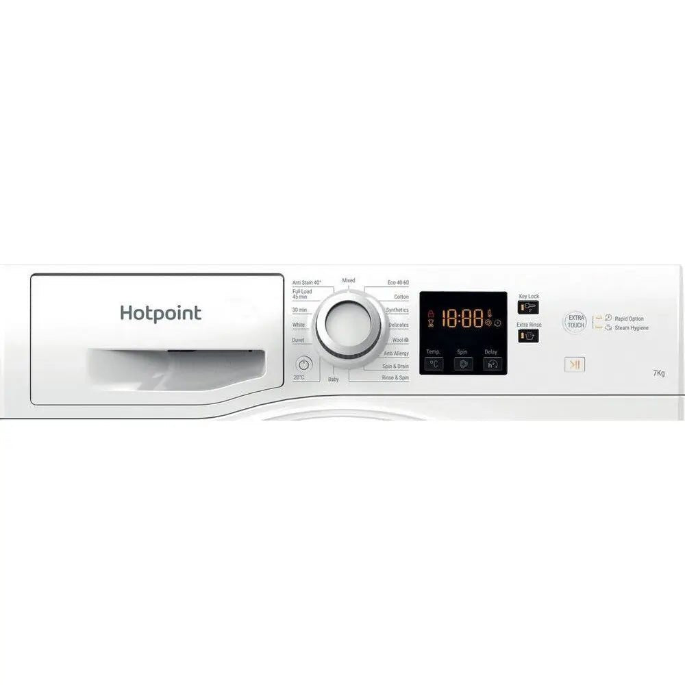 Hotpoint NSWE745CWSUK 7kg 1400 Spin Washing Machine - White | Atlantic Electrics - 40157509746911 