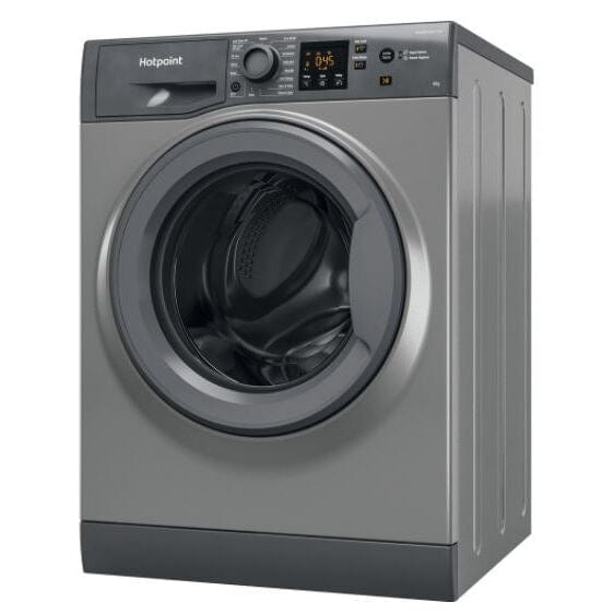 Hotpoint NSWF944CGGUKN Washing Machine 9Kg 1400Spin Graphite | Atlantic Electrics - 39478028009695 