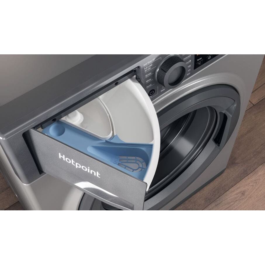 Hotpoint NSWF944CGGUKN Washing Machine 9Kg 1400Spin Graphite | Atlantic Electrics