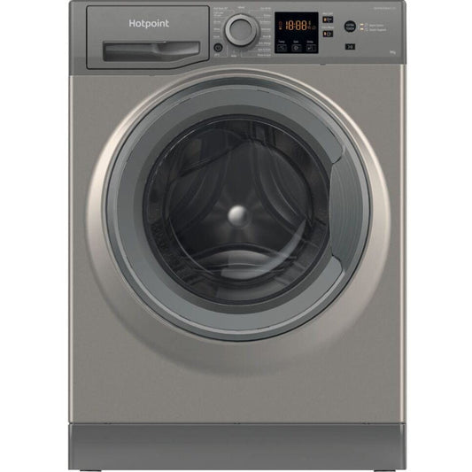 Hotpoint NSWF944CGGUKN Washing Machine 9Kg 1400Spin Graphite | Atlantic Electrics