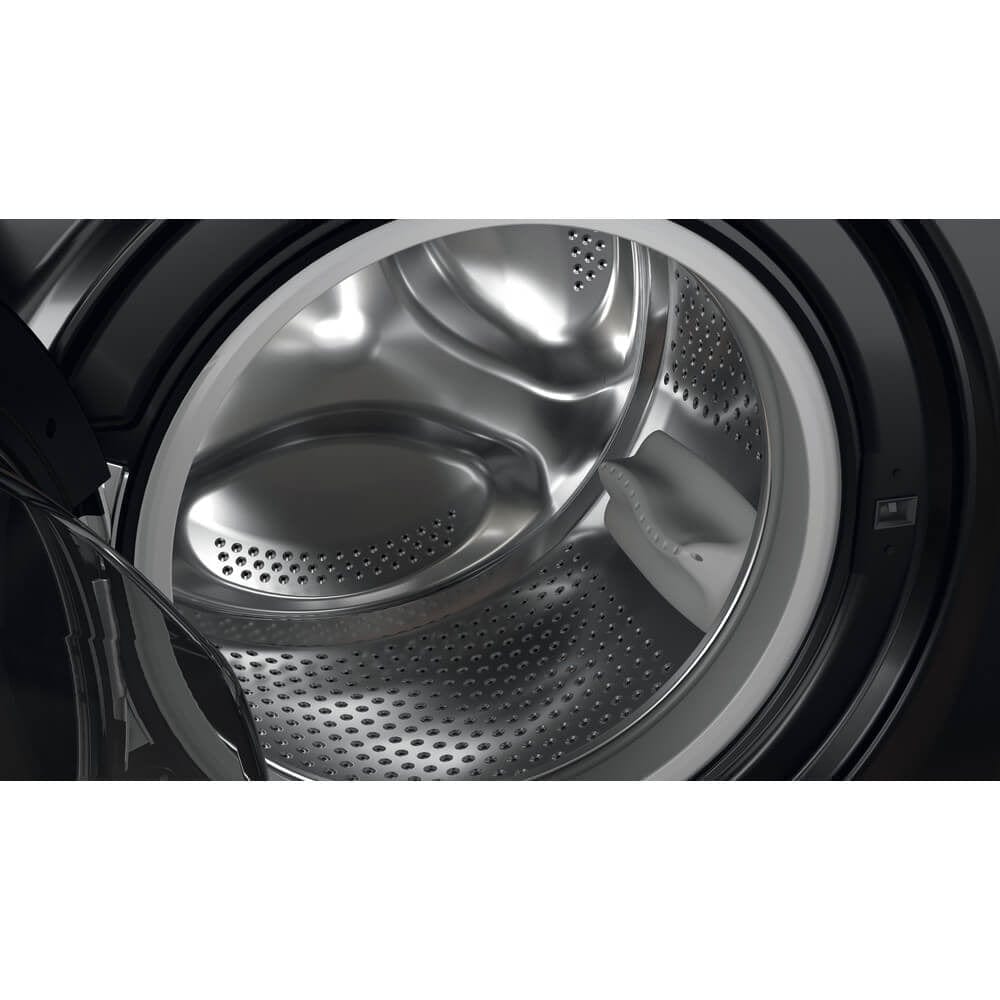 Hotpoint NSWM1044CBSUKN 10Kg Washing Machine with 1400 rpm - Black - Atlantic Electrics - 39478031122655 