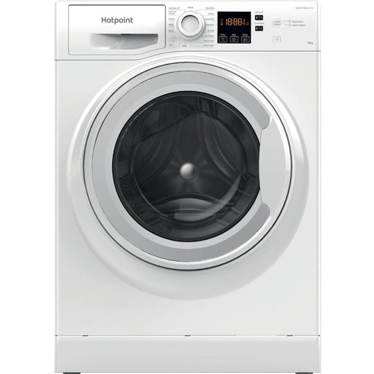 Hotpoint NSWM1045CWUKN 10Kg Washing Machine, 1400 rpm, 59.5cm Wide - White | Atlantic Electrics