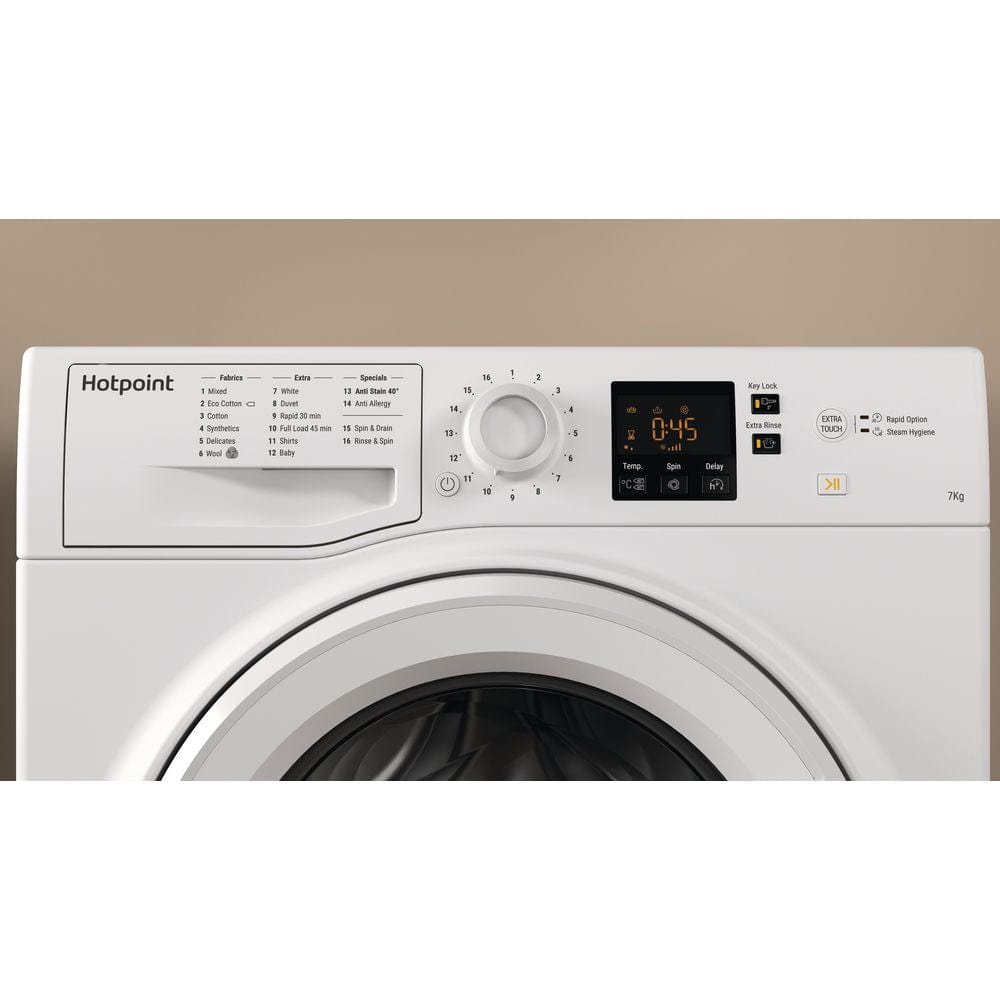 Hotpoint NSWM963CW 9KG 1600RPM Washing Machine A+++ Energy - White - Atlantic Electrics - 39478032171231 