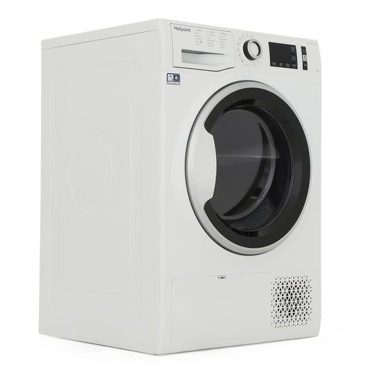 Hotpoint NTM1192SK 9kg Heat Pump Condenser Tumble Dryer A++ Rated - White | Atlantic Electrics