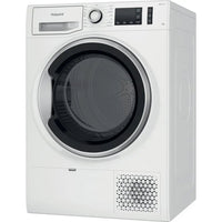 Thumbnail Hotpoint NTSM1182SKUK 8kg Heat Pump Condenser Dryer in White - 40333352501471