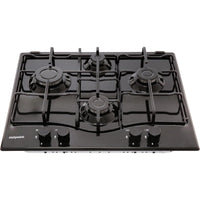 Thumbnail Hotpoint PCN642HBK 60cm Four Burner Gas Hob Black - 39478041837791
