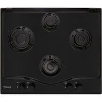 Thumbnail Hotpoint PCN642HBK 60cm Four Burner Gas Hob Black - 39478041870559