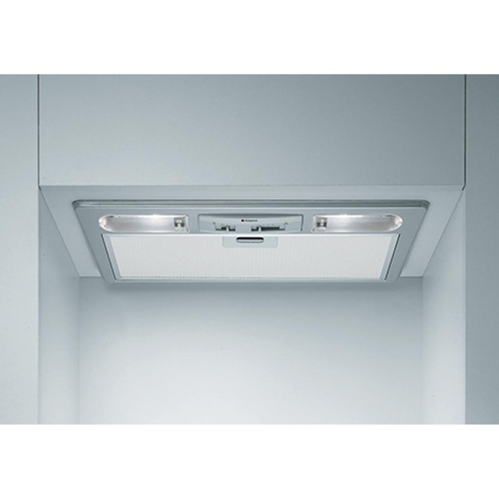 Hotpoint PCT64FLSS 53 cm Canopy Cooker Hood - Silver | Atlantic Electrics - 39478039740639 