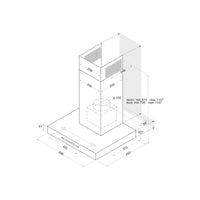 Thumbnail Hotpoint PHBS67FLLIX 60cm Shelf Style Chimney Cooker Hood - 40743675461855