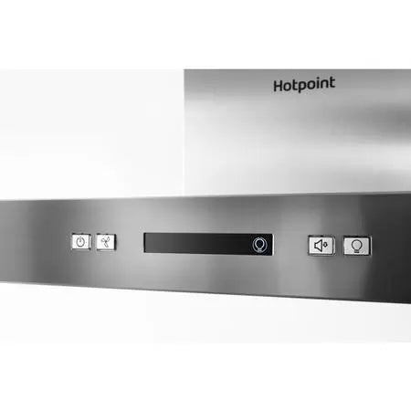 Hotpoint PHBS67FLLIX 60cm Shelf Style Chimney Cooker Hood - Stainless Steel | Atlantic Electrics - 40743675429087 