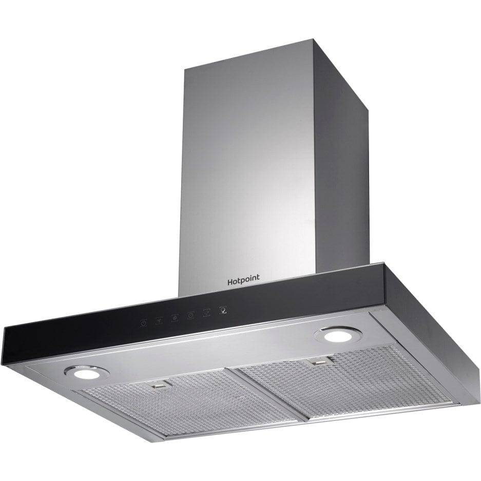 HOTPOINT PHBS68FLTIX Box Design Touch Control 60cm Chimney Cooker Hood Stainless Steel | Atlantic Electrics