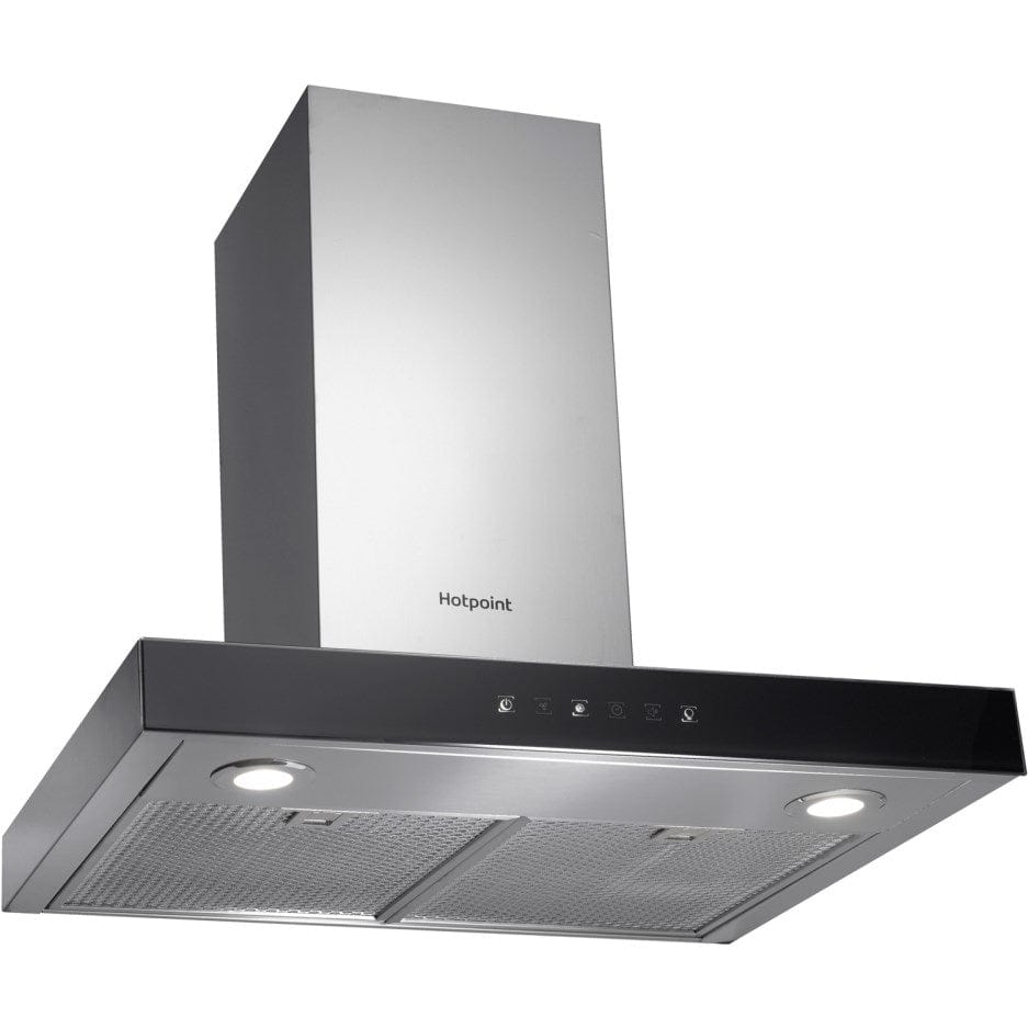 HOTPOINT PHBS68FLTIX Box Design Touch Control 60cm Chimney Cooker Hood Stainless Steel | Atlantic Electrics - 39478045442271 