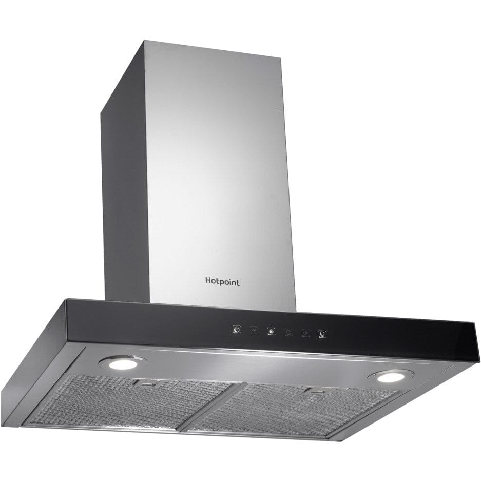 HOTPOINT PHBS68FLTIX Box Design Touch Control 60cm Chimney Cooker Hood Stainless Steel - Atlantic Electrics - 39478045442271 