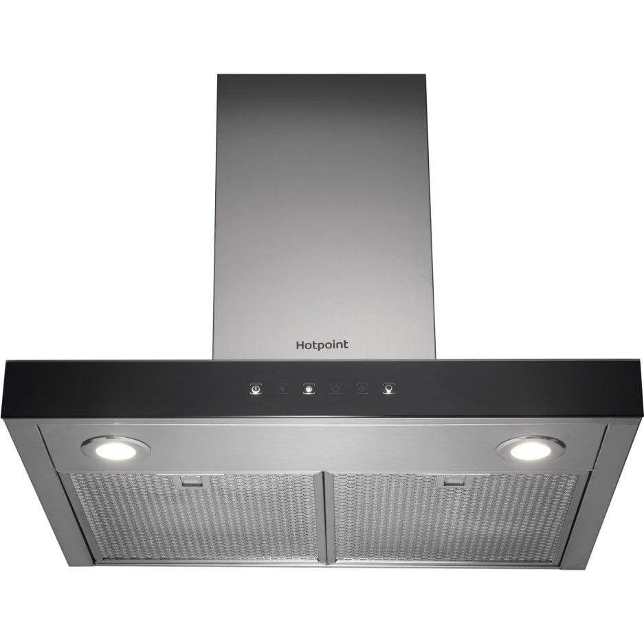 HOTPOINT PHBS68FLTIX Box Design Touch Control 60cm Chimney Cooker Hood Stainless Steel | Atlantic Electrics - 39478045114591 