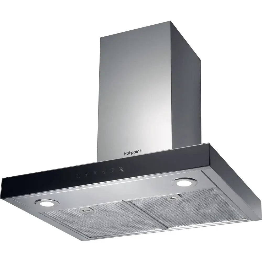 Hotpoint PHBS68FLTIX1 Wall Mounted Cooker Hood, 59.8cm Wide - Inox | Atlantic Electrics - 40157509517535 