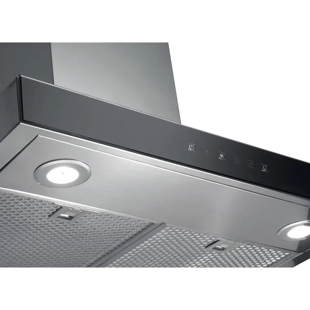 Hotpoint PHBS68FLTIX1 Wall Mounted Cooker Hood, 59.8cm Wide - Inox | Atlantic Electrics - 40157509550303 