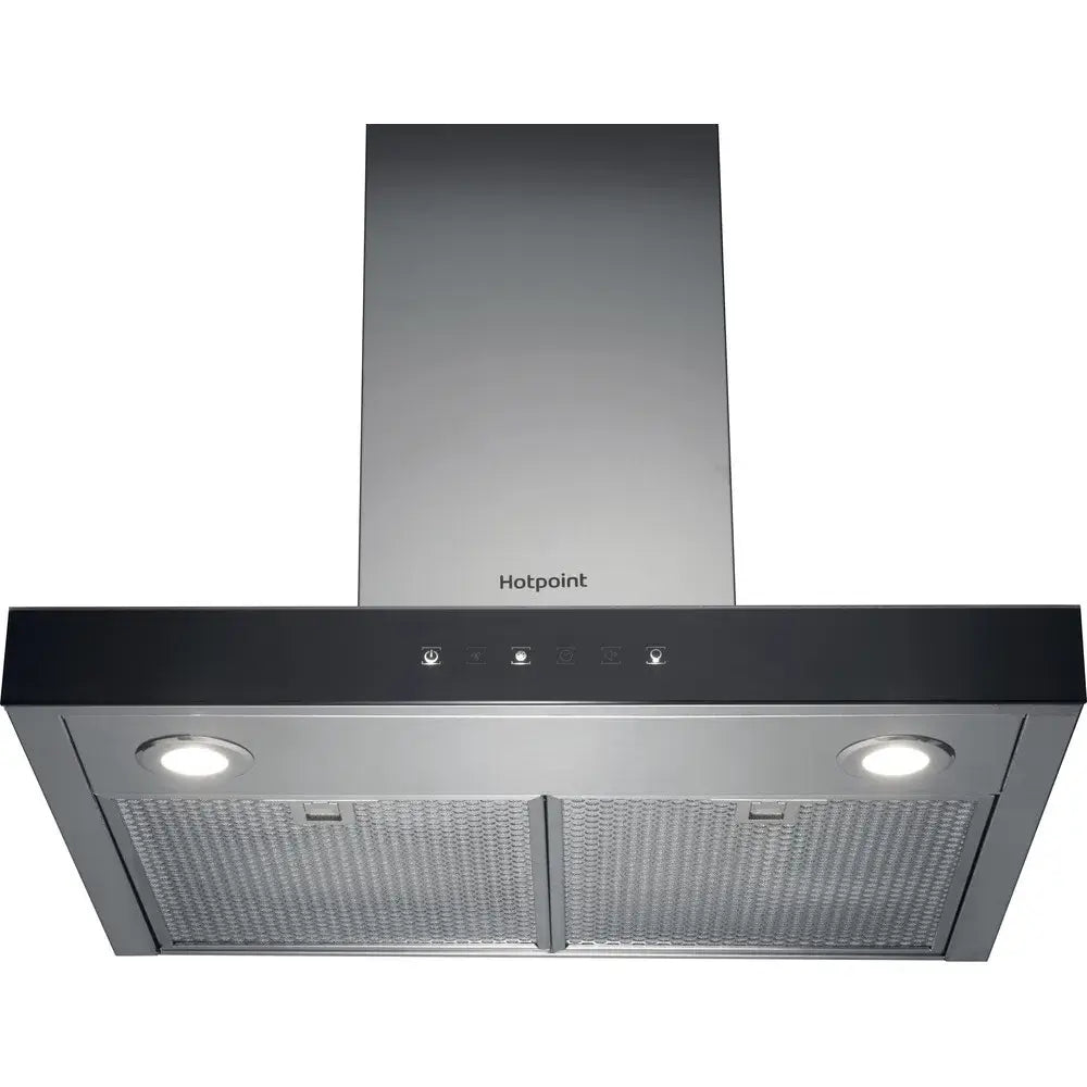 Hotpoint PHBS68FLTIX1 Wall Mounted Cooker Hood, 59.8cm Wide - Inox | Atlantic Electrics - 40157509484767 
