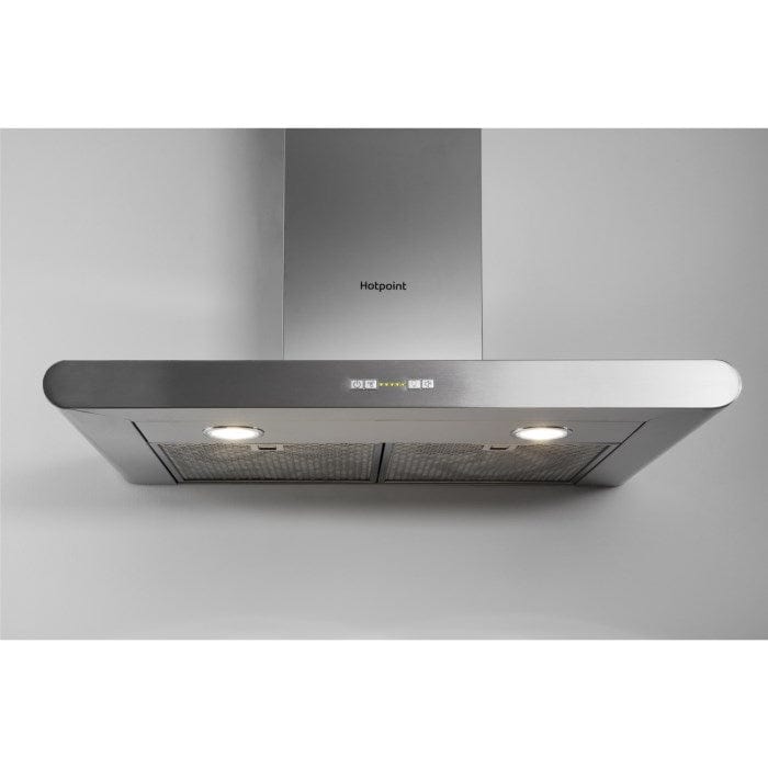 HOTPOINT PHC77FLBIX 70cm Chimney Cooker Hood - Stainless Steel | Atlantic Electrics