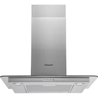 Thumbnail Hotpoint PHFG64FLMX 60cm Chimney Cooker Hood With Flat Glass Canopy - 39478039478495