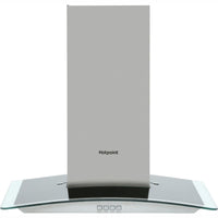 Thumbnail HOTPOINT PHGC64FLMX 60cm Cooker Hood With Curved Glass Canopy - 39478040789215
