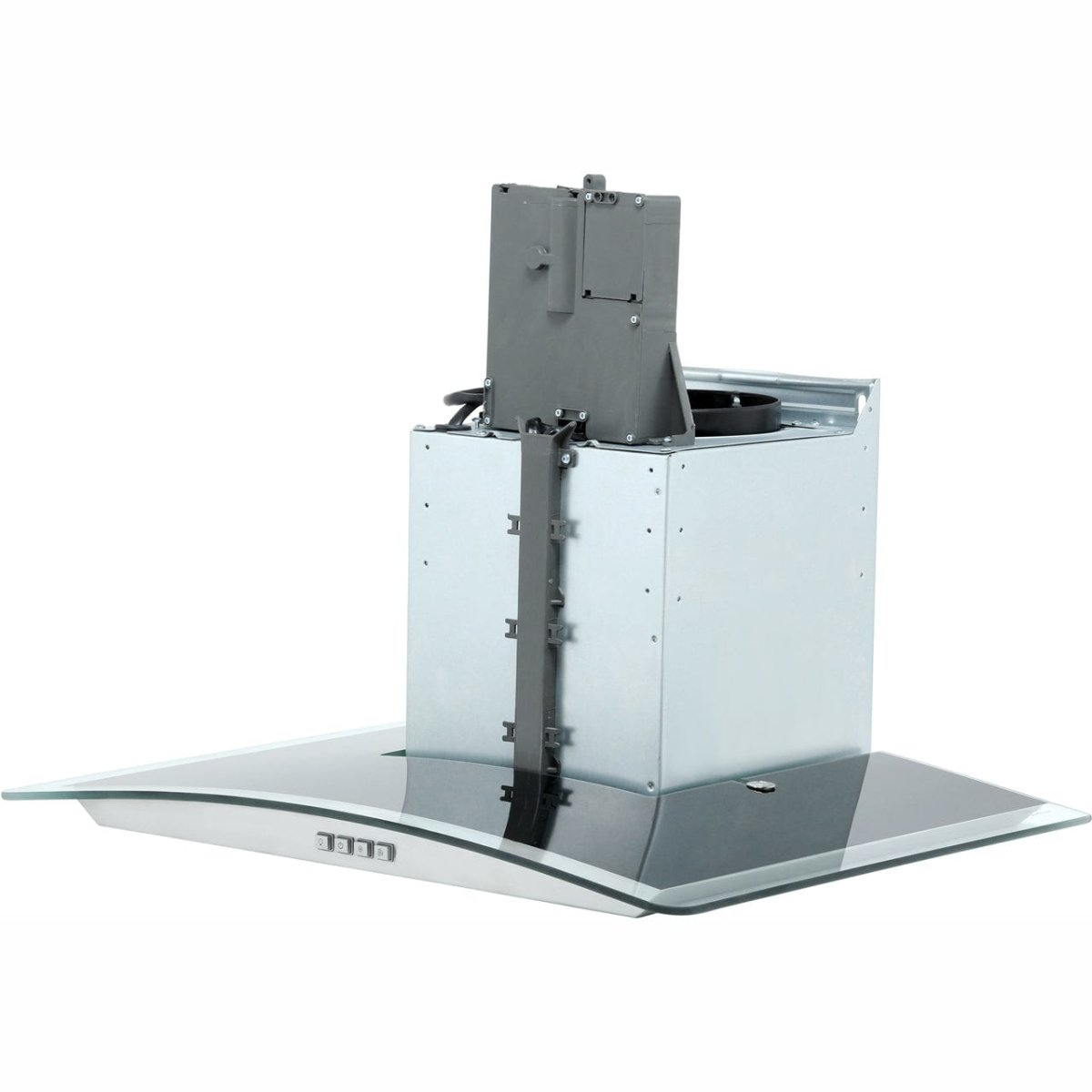 HOTPOINT PHGC64FLMX 60cm Cooker Hood With Curved Glass Canopy - Stainless Steel | Atlantic Electrics