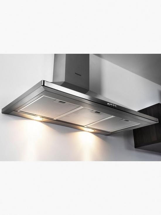 Hotpoint PHPN95FLMX 90cm Chimney Cooker Hood - Stainless Steel | Atlantic Electrics - 39478041051359 