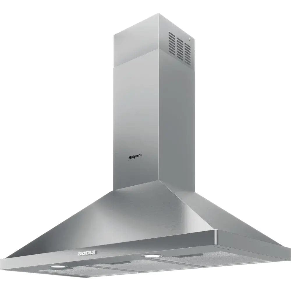 Hotpoint PHPN95FLMX1 Wall Mounted Cooker Hood, 89.8cm Wide - Stainless Steel - Atlantic Electrics - 39478040559839 