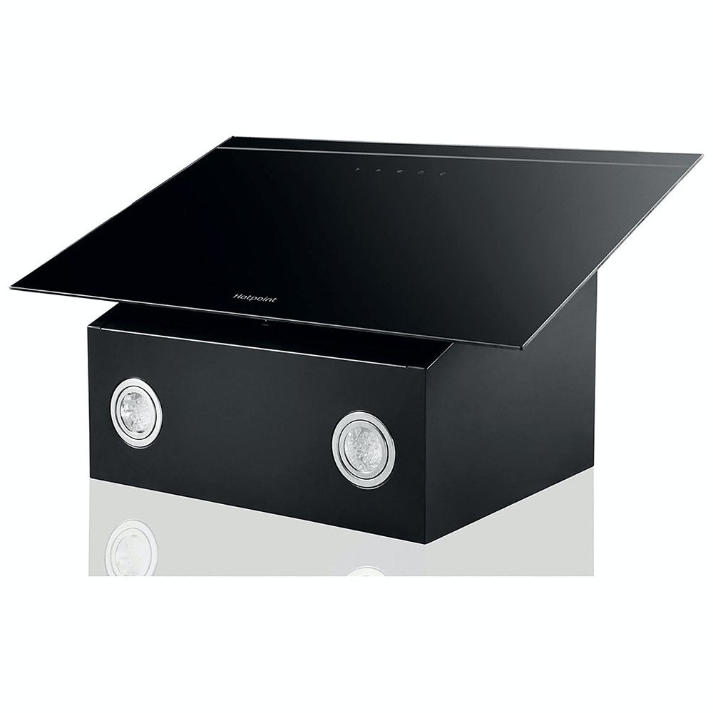 Hotpoint PHVP62FLTK Cooker Hood- Black | Atlantic Electrics