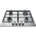 Thumbnail Hotpoint PPH60PFIXUK 60cm 4 Burner Gas Hob Stainless Steel | Atlantic Electrics- 39478042362079