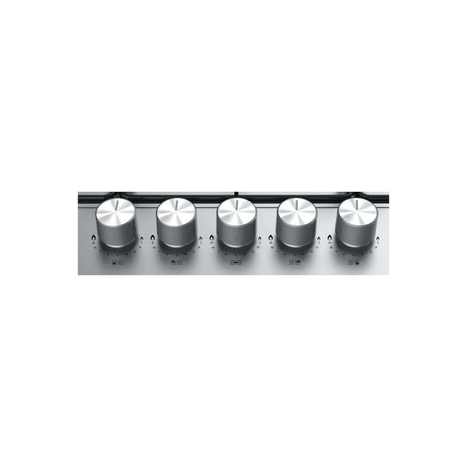 Hotpoint PPH75PDFIXUK 75cm Five Burner Gas Hob - Stainless Steel | Atlantic Electrics