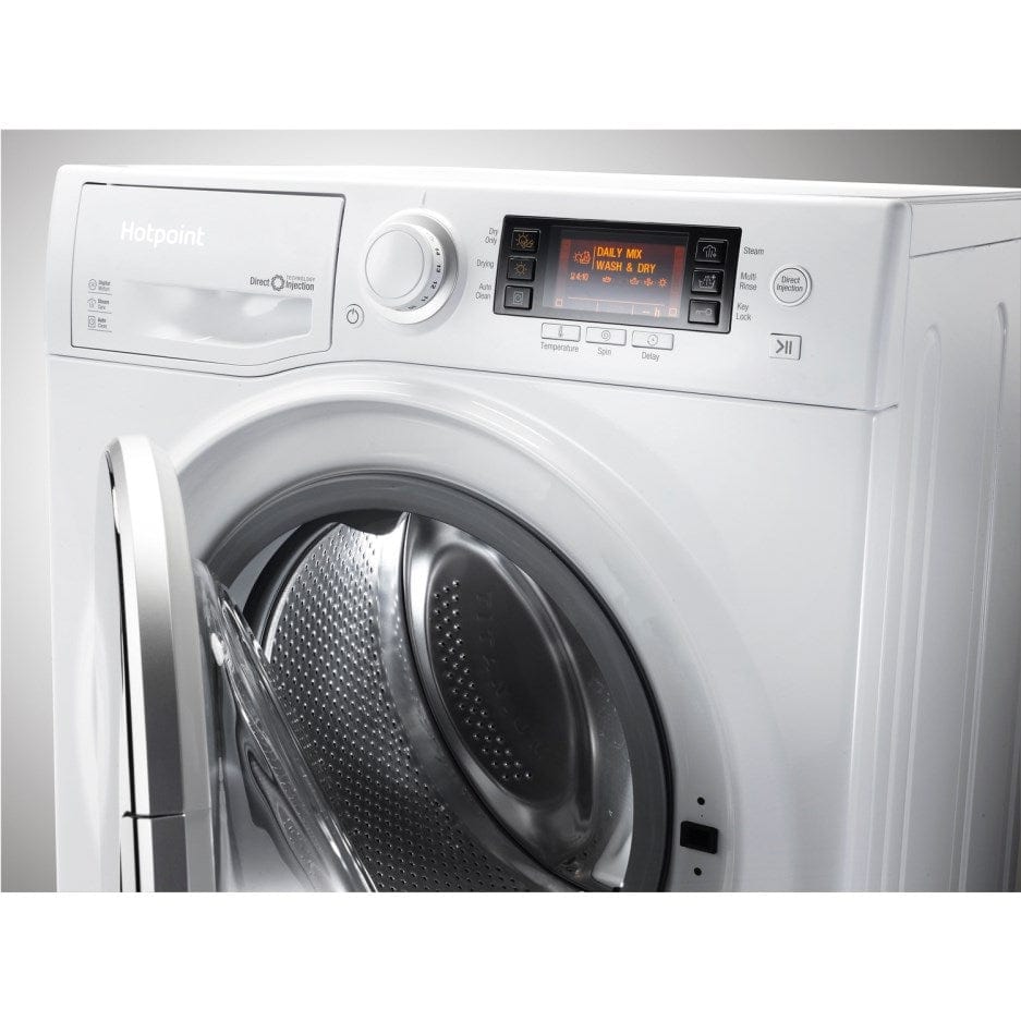 Hotpoint RD1076JD 10kg Wash 7kg Dry 1600rpm Freestanding Washer Dryer - White - Atlantic Electrics