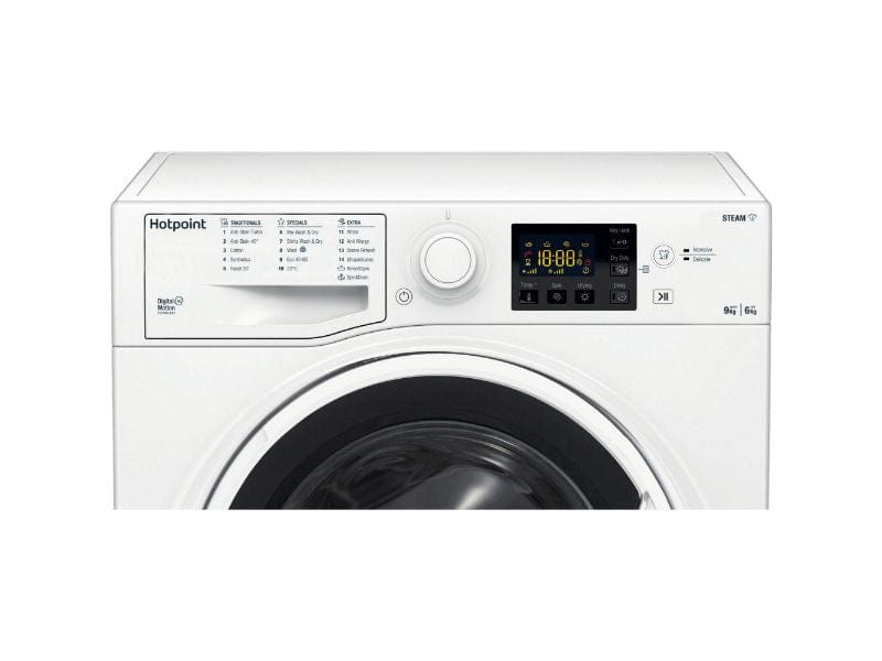 Hotpoint RDGE9643WUKN 9kg/6kg 1400 Spin Washer Dryer White | Atlantic Electrics - 39478045671647 