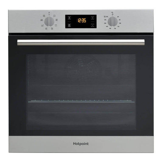 Hotpoint SA2540HIX 8 Function Electric Built-in Single Oven - Stainless Steel | Atlantic Electrics