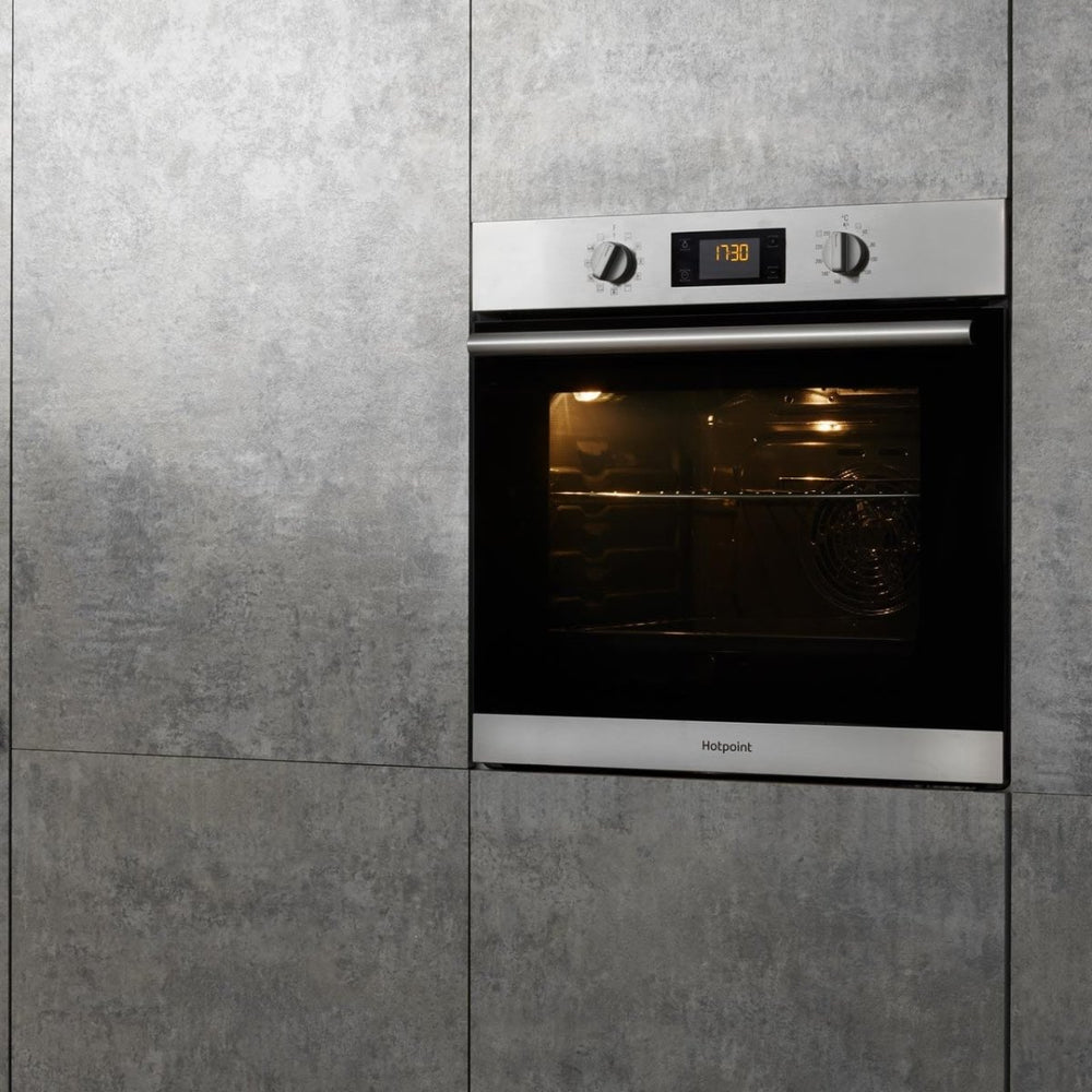 Hotpoint SA2840PIX Built In Electric Single Oven-Stainless Steel-A+ Rated | Atlantic Electrics - 39478050914527 