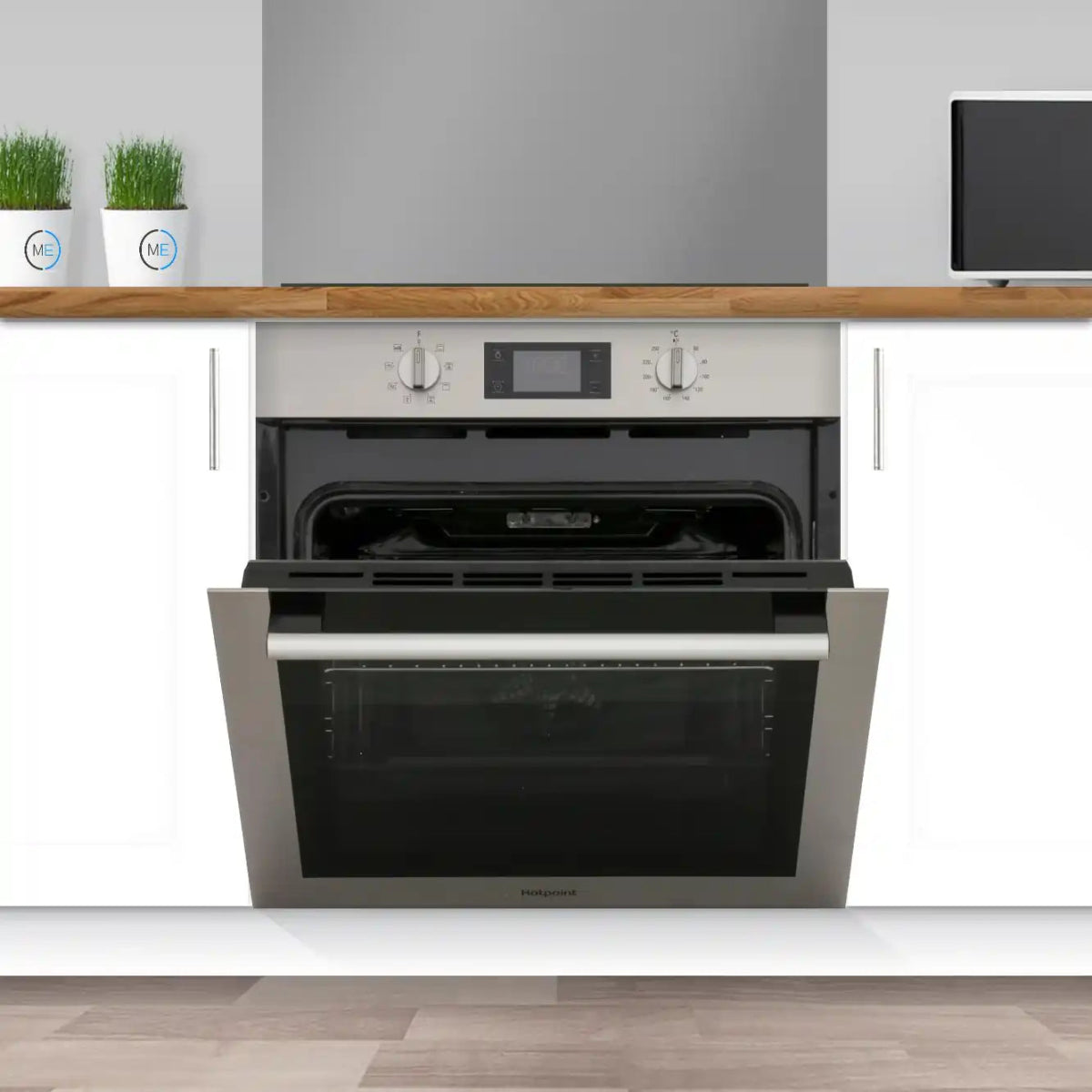 Hotpoint SA4544CIX 71 Liters Built-in Electric Single Oven - Stainless Steel | Atlantic Electrics