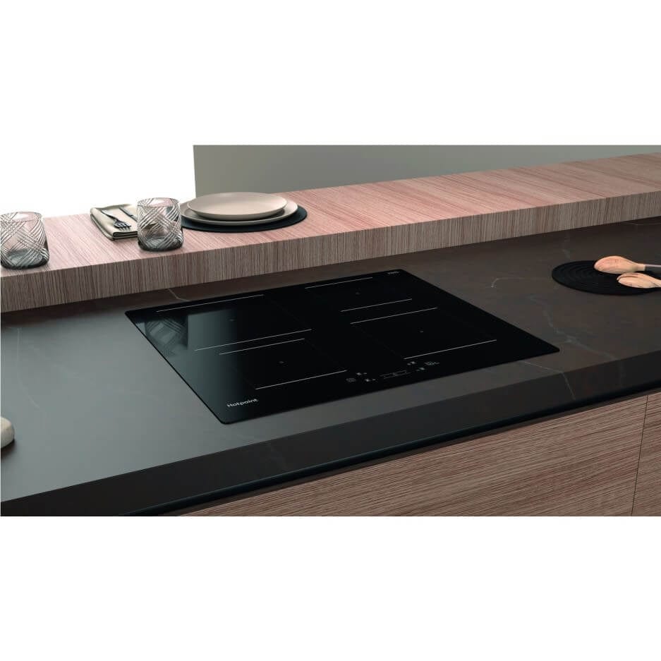 Hotpoint TQ1460SNE Touch Control 4 Zone Induction Hob - Black - Atlantic Electrics