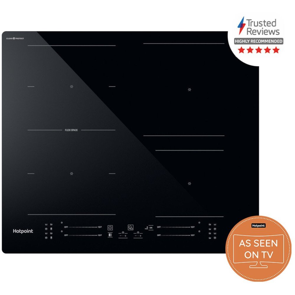 Hotpoint TS3560FCPNE CleanProtect 59cm Induction Hob - Black - Atlantic Electrics - 40560947265759 