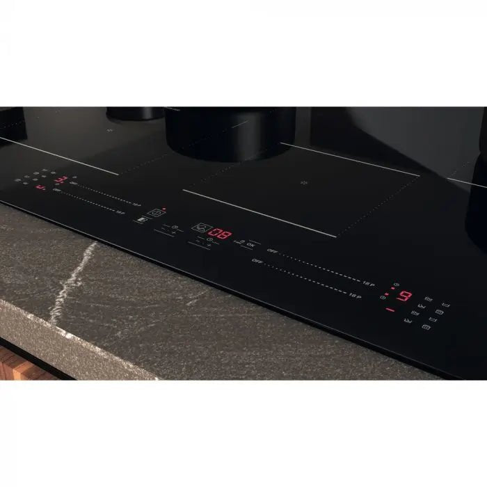 Hotpoint TS6477CCPNE 77cm 4 Zone Black Induction Hob with Flex Zone - Black | Atlantic Electrics - 40639558680799 