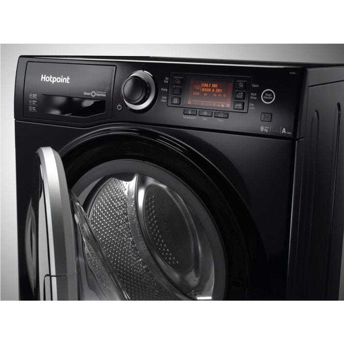 Hotpoint Ultima RD966JKDUKN 9Kg - 6Kg Washer Dryer with 1600 rpm - Black - A Rated - Atlantic Electrics - 39478053634271 