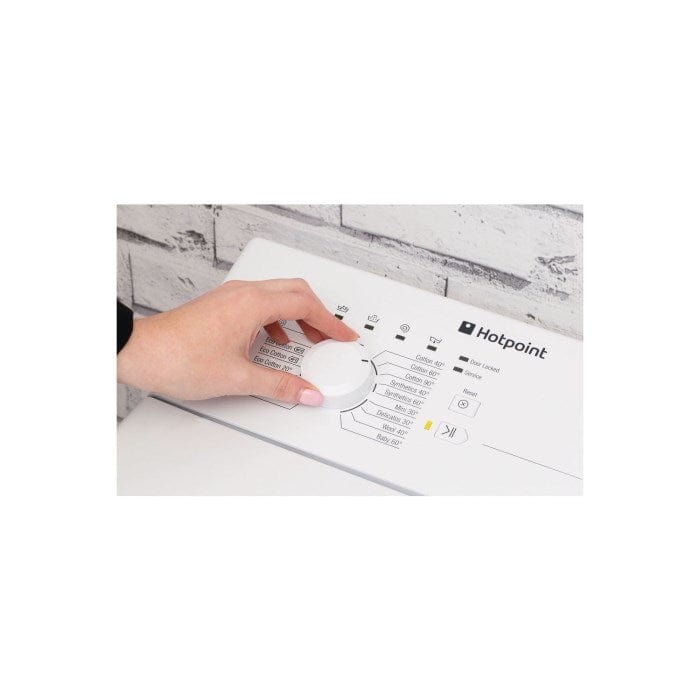 Hotpoint WMTF722UUKN 7kg 1200rpm Freestanding Top Loading Washing Machine - White | Atlantic Electrics - 39478056943839 