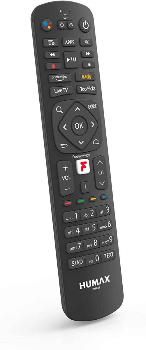 Humax FVPAURA4KGTR1TB Aura 4K Android TV Recorder Freeview Box 1TB Black | Atlantic Electrics