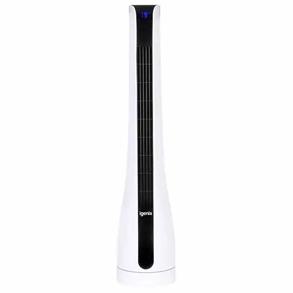 Igenix DF0037 35" Digital Tower Fan with Remote Control White | Atlantic Electrics - 39478055960799 