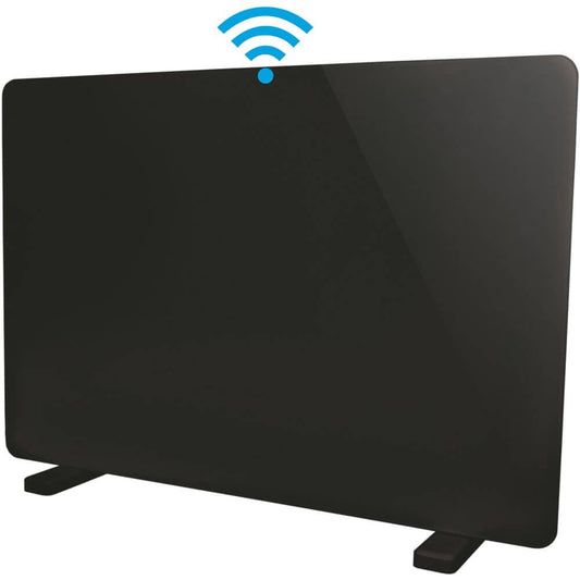 Igenix IG9521BLWIFI Glass Panel Heater Black | Atlantic Electrics