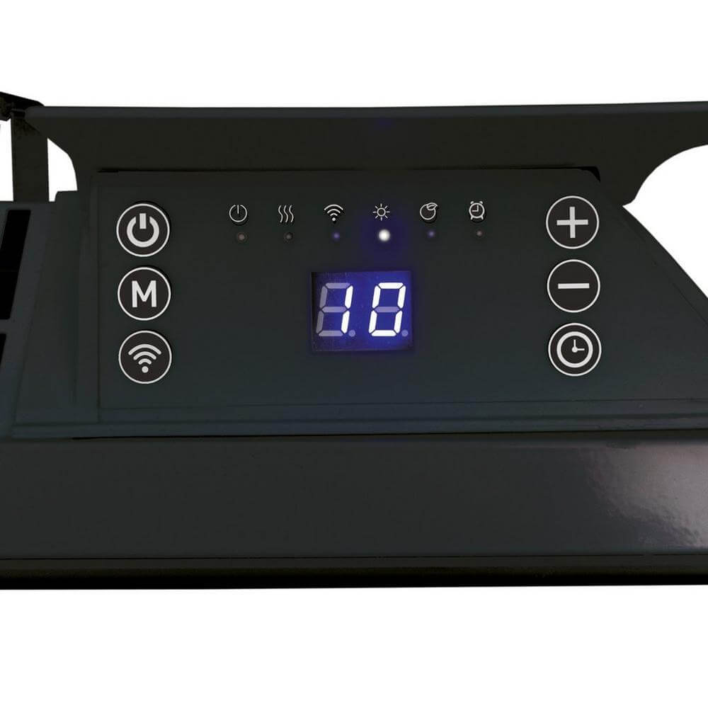 Igenix IG9521BLWIFI Glass Panel Heater Black | Atlantic Electrics - 39478056681695 