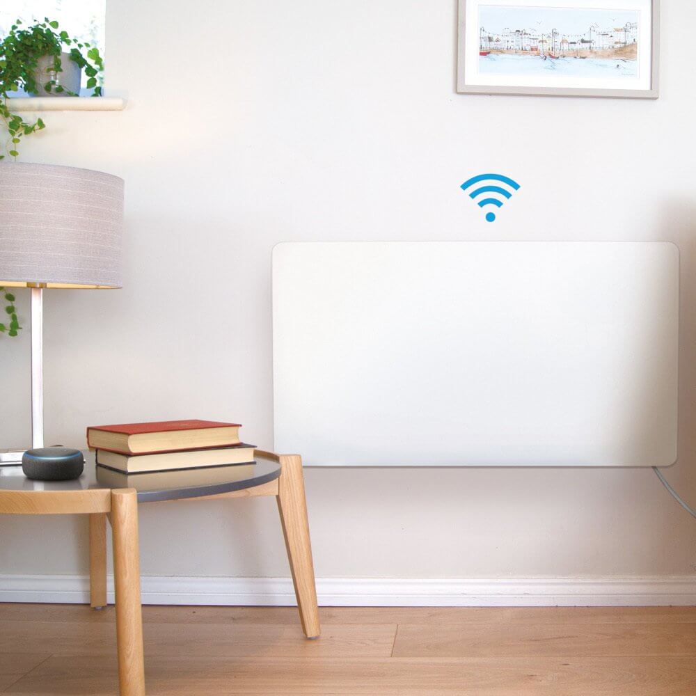 Igenix IG9521WIFI Glass Panel Heater White | Atlantic Electrics