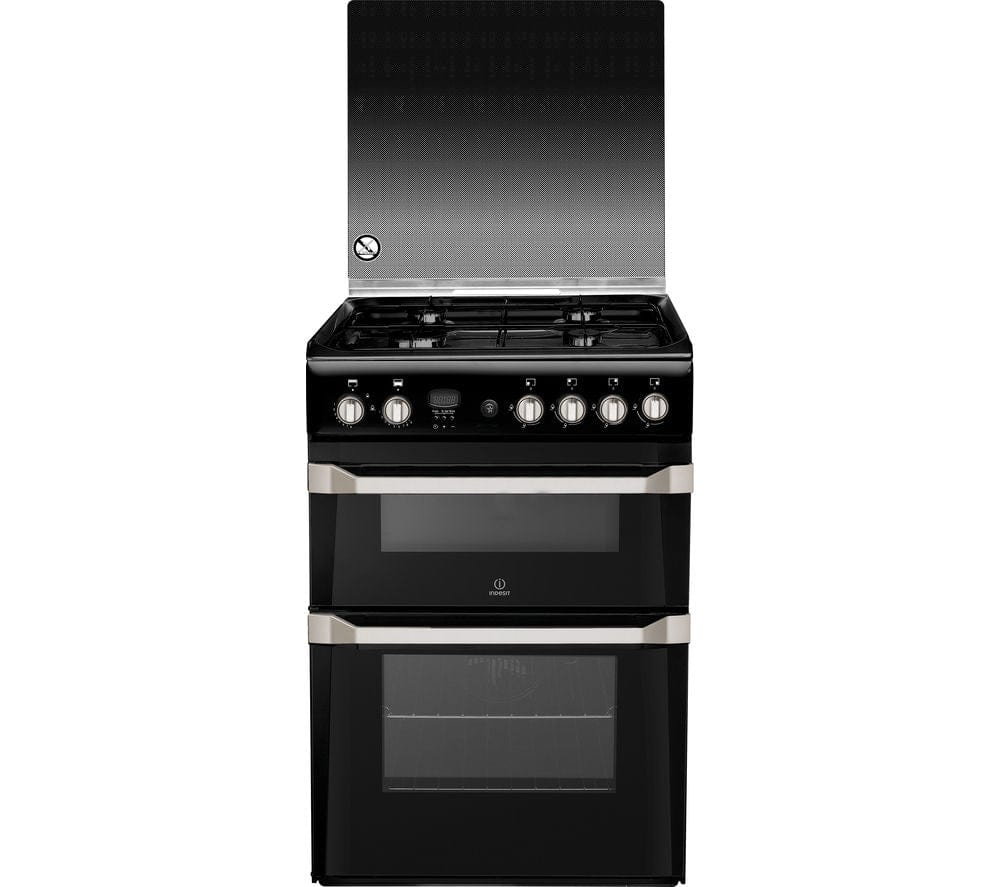 Indesit Advance ID60G2K Gas Cooker - Black - A Rated | Atlantic Electrics
